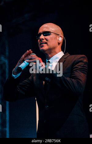 Philip Oakey - The Human League, V2009, Hylands Park, Chelmsford, Essex, Großbritannien - 23. August 2009 Stockfoto