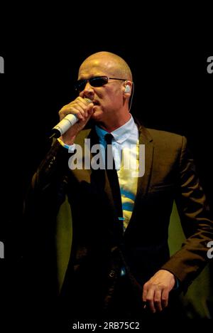 Philip Oakey - The Human League, V2009, Hylands Park, Chelmsford, Essex, Großbritannien - 23. August 2009 Stockfoto