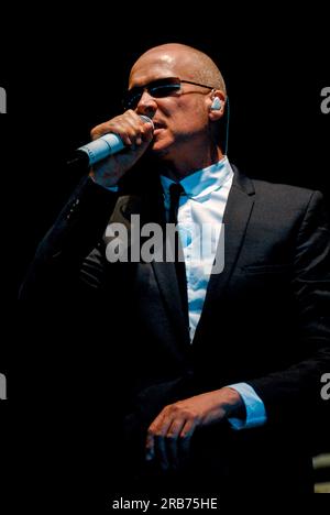 Philip Oakey - The Human League, V2009, Hylands Park, Chelmsford, Essex, Großbritannien - 23. August 2009 Stockfoto