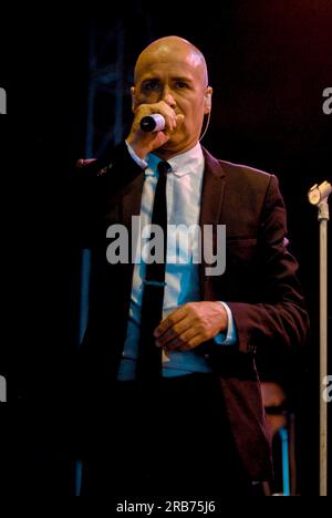 Philip Oakey - The Human League, V2009, Hylands Park, Chelmsford, Essex, Großbritannien - 23. August 2009 Stockfoto