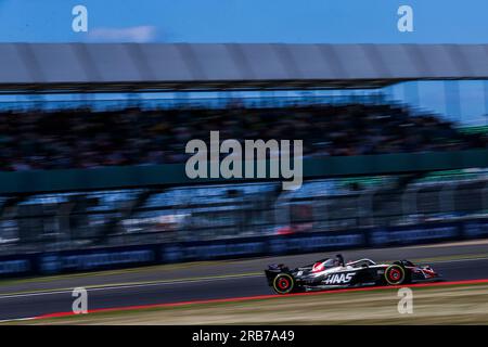 Silverstone, Großbritannien. 07. Juli 2023. Kevin Magnussen 20 (DEN), Haas VF-23 während DES FORMEL 1 ARAMCO BRITISH GRAND PRIX 2023 auf dem Silverstone Circuit, Silverstone, Großbritannien am 7. Juli 2023 Credit: Every second Media/Alamy Live News Stockfoto