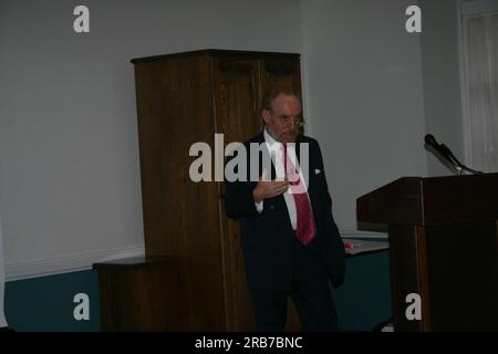 Vortrag auf dem WeltAIDS-Welttag zur Innenmarkierung Stockfoto