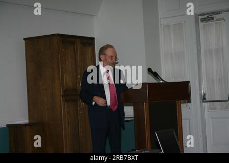 Vortrag auf dem WeltAIDS-Welttag zur Innenmarkierung Stockfoto