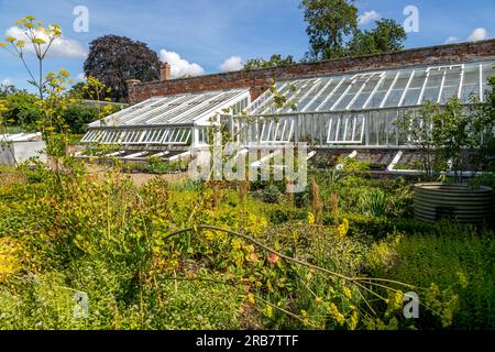 Ummauerter Küchengarten Redisham Hall Gardens and Plant Nursery, Redisham, Suffolk, England, Großbritannien Stockfoto