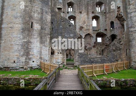 Nunney Castle, in der Nähe von Frome, Somerset, Stockfoto