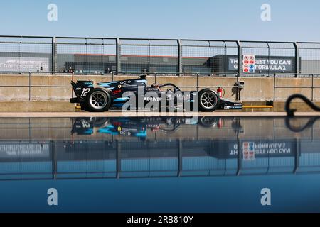 Silverstone, Großbritannien. 07. Juli 2023. 12 LECLERC Arthur (mco), DAMS, Dallara F2, Action während der 8. Runde der FIA-Formel-2-Meisterschaft 2023 vom 7. Bis 9. Juli 2023 auf dem Silverstone Circuit in Silverstone, Vereinigtes Königreich Kredit: Independent Photo Agency Srl/Alamy Live News Stockfoto