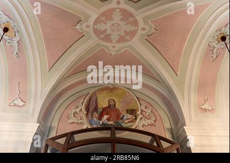 Hartberg, Steiermark, Österreich. 29. Juni 2023. Stadtgemeindekirche St. Martin in Hartberg Stockfoto