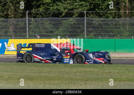 Monza Circuit, Monza, Lombardei, Italien. 7. Juli 2023. 2023 FIA-Weltausdauermeisterschaft, 6 Stunden Monza; United autosport Oreca 07 - Gibson Credit: Action Plus Sports/Alamy Live News Stockfoto