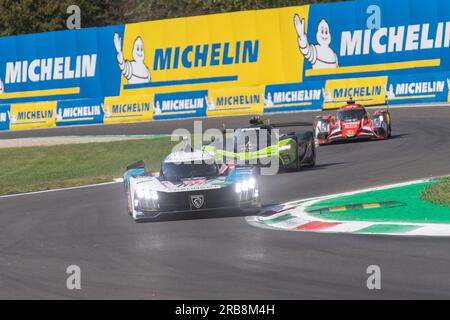 Monza Circuit, Monza, Lombardei, Italien. 7. Juli 2023. 2023 FIA-Weltausdauermeisterschaft, 6 Stunden Monza; Peugeot Totalenergies 9X8 Gutschrift: Action Plus Sports/Alamy Live News Stockfoto