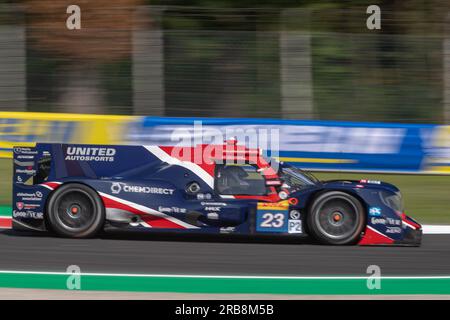 Monza Circuit, Monza, Lombardei, Italien. 7. Juli 2023. 2023 FIA-Weltausdauermeisterschaft, 6 Stunden Monza; United autosport Oreca 07 - Gibson Credit: Action Plus Sports/Alamy Live News Stockfoto