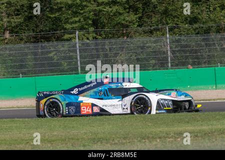 Monza Circuit, Monza, Lombardei, Italien. 7. Juli 2023. 2023 FIA-Weltausdauermeisterschaft, 6 Stunden Monza; Peugeot Totalenergies 9X8 Gutschrift: Action Plus Sports/Alamy Live News Stockfoto