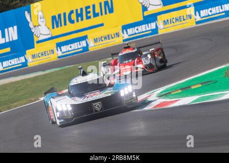 Monza Circuit, Monza, Lombardei, Italien. 7. Juli 2023. 2023 FIA-Weltausdauermeisterschaft, 6 Stunden Monza; Peugeot Totalenergies 9X8 Gutschrift: Action Plus Sports/Alamy Live News Stockfoto