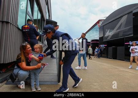 Nick DeVries (NED) Scuderia AlphaTauri während FORMEL 1 ARAMCO BRITISH GRAND PRIX 2023 - jUL7-9 Silverstone, Großbritannien Stockfoto