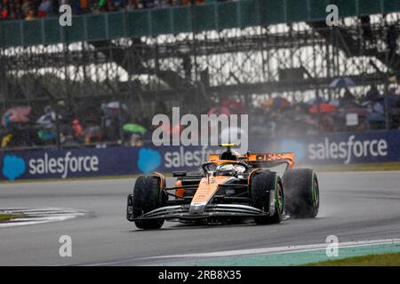 Silverstone, Großbritannien. 8. Juli 2023. #4 Lando Norris (GBR, McLaren F1 Team), F1 Grand Prix von Großbritannien auf dem Silverstone Circuit am 8. Juli 2023 in Silverstone, Großbritannien. (Foto von HIGH TWO) dpa/Alamy Live News Stockfoto