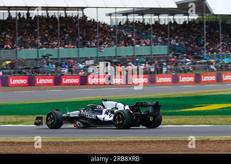 Silverstone, Großbritannien. 8. Juli 2023. Nick DeVries (NED) Scuderia AlphaTauri.während FORMEL 1 ARAMCO GROSSEN PREIS VON GROSSBRITANNIEN 2023 - jUL7-9 Silverstone, Großbritannien (Kreditbild: © Alessio De Marco/ZUMA Press Wire) NUR REDAKTIONELLE VERWENDUNG! Nicht für den kommerziellen GEBRAUCH! Stockfoto