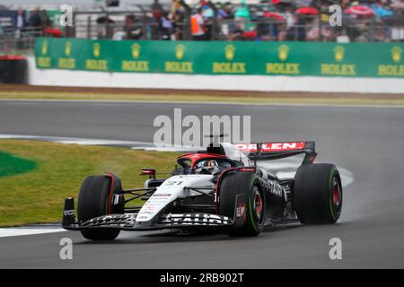 Silverstone, Großbritannien. 8. Juli 2023. Nick DeVries (NED) Scuderia AlphaTauri.während FORMEL 1 ARAMCO GROSSEN PREIS VON GROSSBRITANNIEN 2023 - jUL7-9 Silverstone, Großbritannien (Kreditbild: © Alessio De Marco/ZUMA Press Wire) NUR REDAKTIONELLE VERWENDUNG! Nicht für den kommerziellen GEBRAUCH! Stockfoto