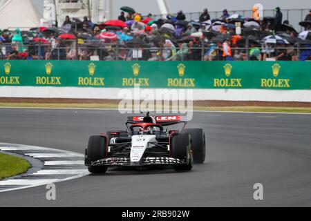 Silverstone, Großbritannien. 8. Juli 2023. Nick DeVries (NED) Scuderia AlphaTauri.während FORMEL 1 ARAMCO GROSSEN PREIS VON GROSSBRITANNIEN 2023 - jUL7-9 Silverstone, Großbritannien (Kreditbild: © Alessio De Marco/ZUMA Press Wire) NUR REDAKTIONELLE VERWENDUNG! Nicht für den kommerziellen GEBRAUCH! Stockfoto
