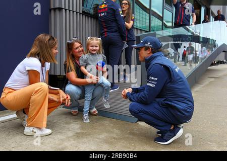 Silverstone, Großbritannien. 8. Juli 2023. Nick DeVries (NED) Scuderia AlphaTauri.während FORMEL 1 ARAMCO GROSSEN PREIS VON GROSSBRITANNIEN 2023 - jUL7-9 Silverstone, Großbritannien (Kreditbild: © Alessio De Marco/ZUMA Press Wire) NUR REDAKTIONELLE VERWENDUNG! Nicht für den kommerziellen GEBRAUCH! Stockfoto