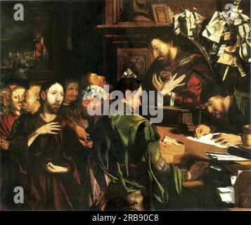 Die Berufung von St. Matthew 1540 von Marinus van Reymerswaele Stockfoto