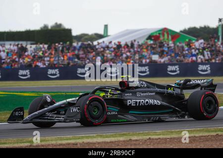 Silverstone, Großbritannien. 8. Juli 2023. Lewis Hamilton (GBR) Mercedes W14 E Leistung während FORMEL 1 ARAMCO GROSSEN PREIS 2023 - jUL7-9 Silverstone, Großbritannien (Kreditbild: © Alessio De Marco/ZUMA Press Wire) NUR REDAKTIONELLE VERWENDUNG! Nicht für den kommerziellen GEBRAUCH! Stockfoto