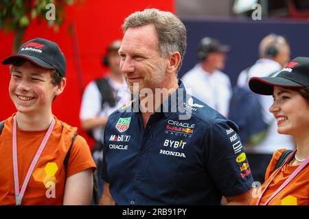 Silverstone, Großbritannien. 8. Juli 2023. Christian Horner (GBR) - RedBull Racing Team Principal.während DER FORMEL 1 ARAMCO BRITISH GRAND PRIX 2023 - jUL7-9 Silverstone, Großbritannien (Kreditbild: © Alessio De Marco/ZUMA Press Wire) NUR REDAKTIONELLE VERWENDUNG! Nicht für den kommerziellen GEBRAUCH! Stockfoto