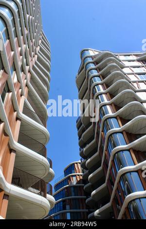 Triptych Bankside Neubauten auf londoner Südbank southwark england uk Stockfoto