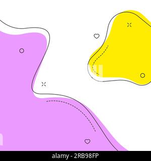 Farbiger quadratischer Hintergrund in Blasenform Stock Vektor