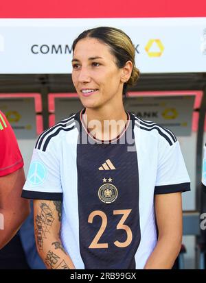 Sara Doorsoun, DFB Frauen 23 im freundlichen DFB-Frauenspiel DEUTSCHLAND – SAMBIA 2-3 Vorbereitung auf WM-Weltmeisterschaften 2023 in Australien, Neuseeland, Saison 2023/2024, am 07. Juli 2023 in Fürth, Deutschland. © Peter Schatz / Alamy Live News Stockfoto