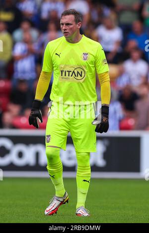 York, Großbritannien. 08. Juli 2023. David Stockdale aus York City während des Vorsaison-Spiels York City gegen Sheffield am Mittwoch im LNER Community Stadium, York, Großbritannien, 8. Juli 2023 (Foto von Ryan Crockett/News Images) in York, Großbritannien, am 7./8. Juli 2023. (Foto: Ryan Crockett/News Images/Sipa USA) Guthaben: SIPA USA/Alamy Live News Stockfoto