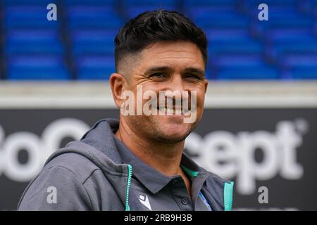 York, Großbritannien. 08. Juli 2023. Sheffield Wednesday Manager Xisco Munoz während des mittwochs freundlichen Spiels York City gegen Sheffield im LNER Community Stadium, York, Großbritannien am 8. Juli 2023 Credit: Every Second Media/Alamy Live News Stockfoto