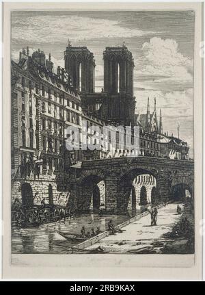 Le Petit Pont 1850 von Charles Meryon Stockfoto