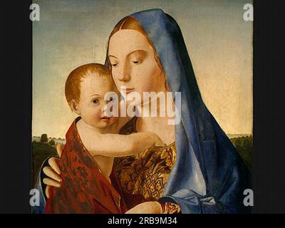 Madonna und Kind 1475; Italien von Antonello da Messina Stockfoto