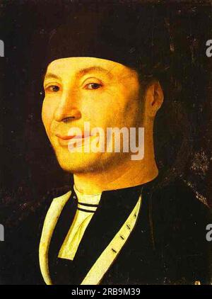 Porträt eines Unbekannten c.1465 - c.1470; Italien von Antonello da Messina Stockfoto