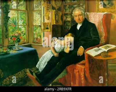 James Wyatt und seine Enkelin Mary 1849 von John Everett Millais Stockfoto