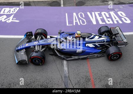 02 SARSERGEANT Logan (usa), Williams Racing FW45, Action während des Formel-1-Grand Prix 2023 in Aramco, 10. Runde der Formel-1-Weltmeisterschaft 2023 vom 7. Bis 9. Juli 2023 auf der Silverstone Circuit in Silverstone, Großbritannien Stockfoto