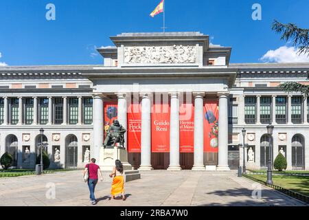 Museo Nacional del Prado (Prado-Museum), Paseo del Prado, Retiro, Madrid, Königreich Spanien Stockfoto