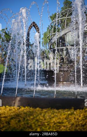 Infante-Avenue-Brunnen, insel madeira, Portugal Stockfoto