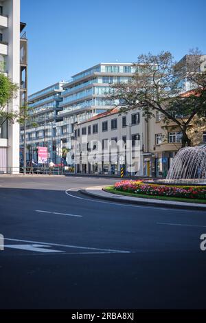 Infante-Avenue-Brunnen, insel madeira, Portugal Stockfoto