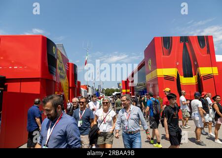 Monza, Italien. 08. Juli 2023. Paddock 6 Stunden Monza Credit: Live Media Publishing Group/Alamy Live News Stockfoto