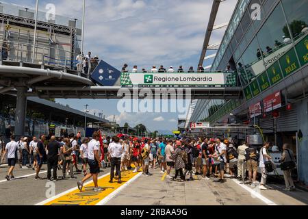 Monza, Italien. 08. Juli 2023. Pit Walk 6 Stunden Monza Credit: Live Media Publishing Group/Alamy Live News Stockfoto