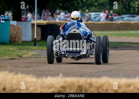 1923 Delage Bequet Special, im Bicester Heritage Flywheel 2023. Stockfoto