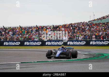 Logan Sargeant (USA) Williams Racing während der Qualifikationssitzung am Samstag - FORMEL 1 ARAMCO GROSSEN PREIS VON GROSSBRITANNIEN 2023 - jUL7-9 Silverstone, großer Brite Stockfoto