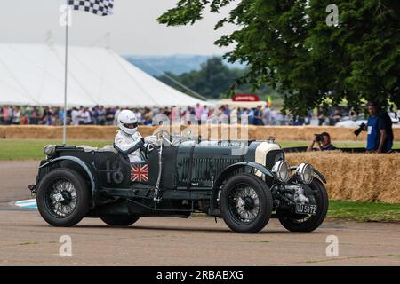 1929 Bentley Blower „UU 5872“ am Bicester Heritage Flywheel 2023. Stockfoto