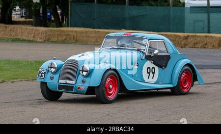 1954 Morgan Plus 4, im Bicester Heritage Flywheel 2023. Stockfoto