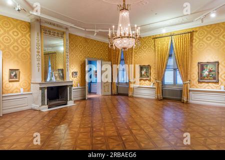 Den Bosch, Nordbrabant, Niederlande, Noordbrabants Museum, gelber Salon Stockfoto