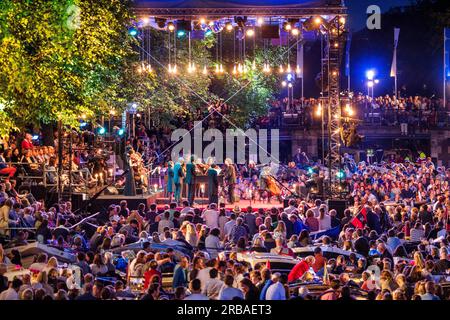 Amsterdam, Holand, Grachtenfestival Stockfoto