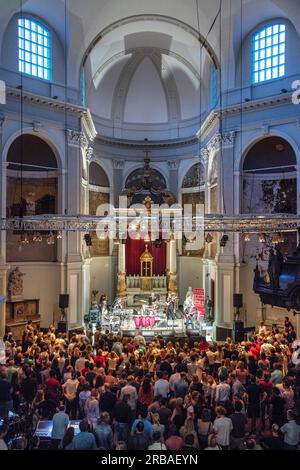 Amsterdam, Holand, Grachtenfestival, DUFTKIRCHE Stockfoto