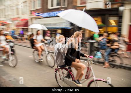 Amsterdam, Holand, DAMMSTRASSE Stockfoto