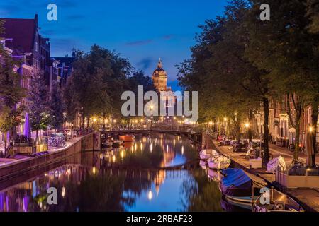 Amsterdam, Holand, VOORBURGWAL Stockfoto