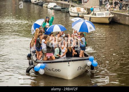 Amsterdam, Holand, VOORBURGWAL Stockfoto